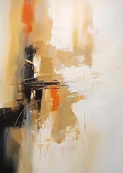 Dining Room Wall Art Paintings, Simple Modern Art, Wall Art Paintings, Buy Paintings Online, Simple Abstract Painting, Large Paintings for Bedroom-ArtWorkCrafts.com