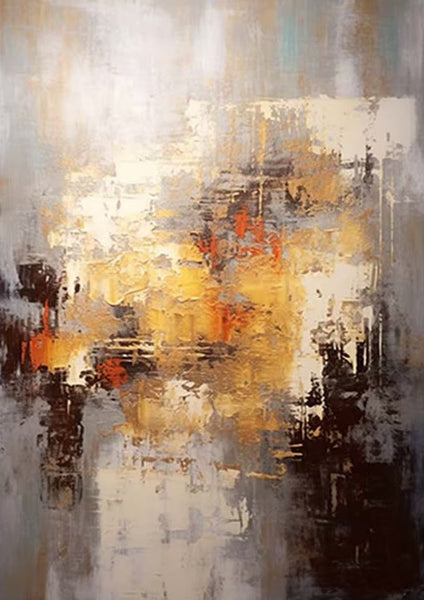 Simple Modern Art, Wall Art Paintings, Buy Paintings Online, Simple Abstract Painting, Large Paintings for Bedroom, Bedroom Wall Art Paintings-ArtWorkCrafts.com