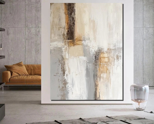 Modern Canvas Painting, Contemporary Acrylic Wall Art Ideas, Large Abstract Paintings, Large Paintings for Living Room, Simple Modern Art-ArtWorkCrafts.com
