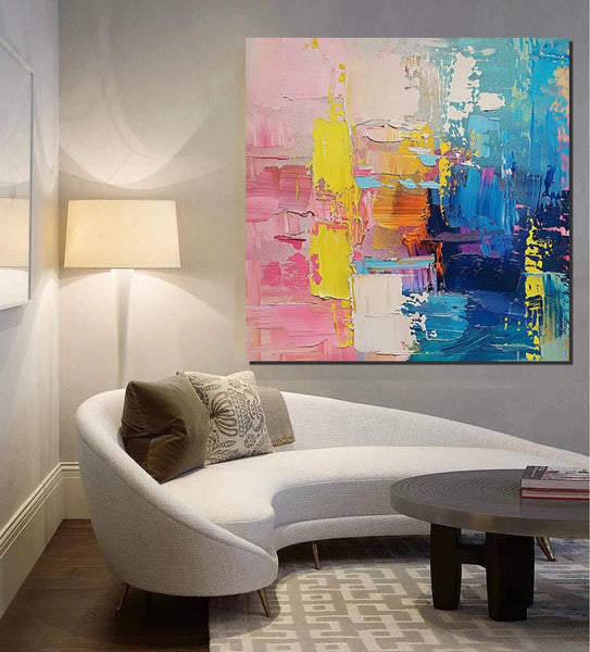 Oversized Modern Art, Canvas Paintings for Living Room, Large Wall Art for Bedroom, Contemporary Modern Paintings, Hand Painted Art Paintings-ArtWorkCrafts.com