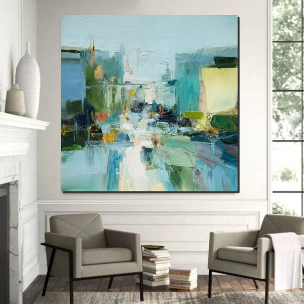 Abstract Wall Art on Canvas, Modern Paintings for Bedroom, Hand Painted Canvas Art, Contemporary Art on Canvas, Original Acrylic Paintings-ArtWorkCrafts.com