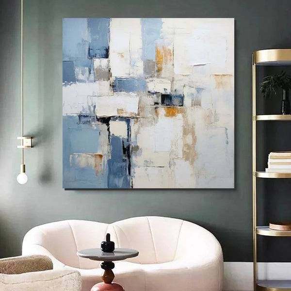 Modern Contemporary Artwork, Buy Paintings Online, Heavy Texture Canvas Art, Abstract Acrylic Paintings for Living Room, Oversized Large Wall Art-ArtWorkCrafts.com