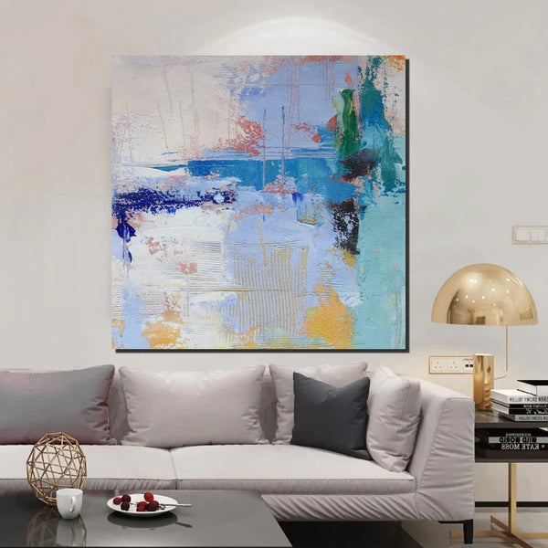 Bedroom Acrylic Painting, Simple Painting Ideas, Contemporary Art Painting, Living Room Wall Painting, Extra Large Canvas Painting, Modern Paintings-ArtWorkCrafts.com