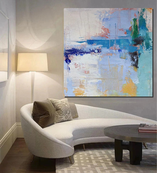 Bedroom Acrylic Painting, Simple Painting Ideas, Contemporary Art Painting, Living Room Wall Painting, Extra Large Canvas Painting, Modern Paintings-ArtWorkCrafts.com