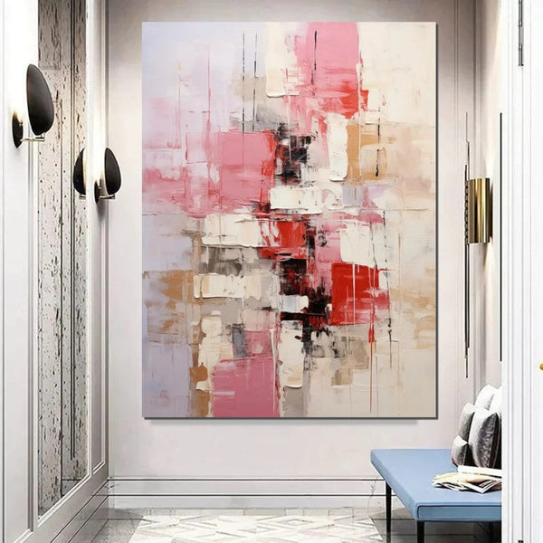 Bedroom Modern Wall Art Paintings, Palette Knife Paintings, Acrylic Paintings on Canvas, Abstract Painting for Living Room, Large Paintings Behind Sofa-ArtWorkCrafts.com