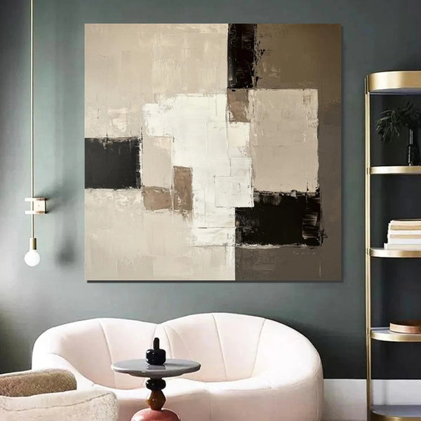 Canvas Painting for Living Room, Contemporary Abstract Artwork, Abstract Painting Ideas for Interior Design, Modern Wall Art Painting-ArtWorkCrafts.com