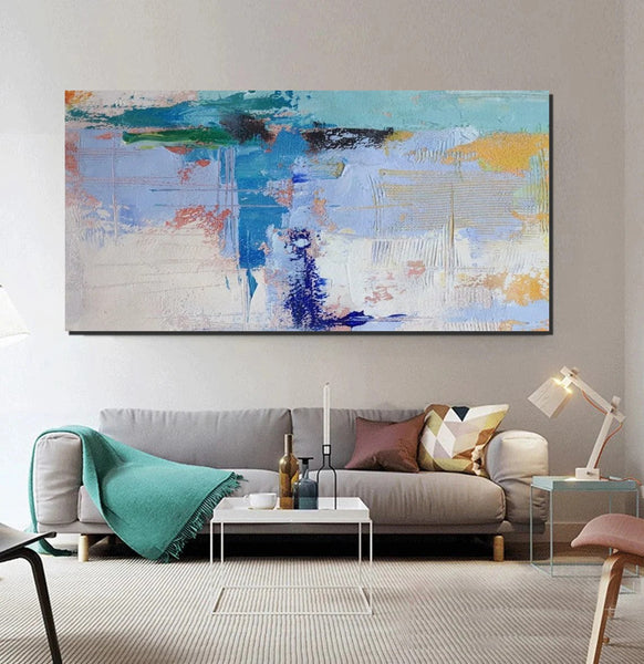 Oversized Abstract Artwork, Modern Canvas Paintings for Bedroom, Extra Large Paintings for Living Room, Abstract Wall Art Paintings, Simple Modern Art-ArtWorkCrafts.com