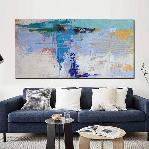 Oversized Abstract Artwork, Modern Canvas Paintings for Bedroom, Extra Large Paintings for Living Room, Abstract Wall Art Paintings, Simple Modern Art-ArtWorkCrafts.com