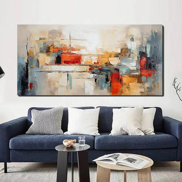 Original Abstract Art, Hand Painted Canvas Art, Modern Paintings for Living Room, Canvas Paintings for Bedroom, Heavy Texture Paintings-ArtWorkCrafts.com