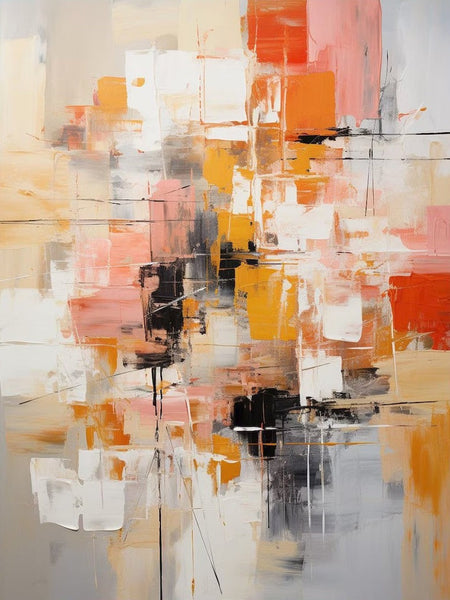 Bedroom Acrylic Painting, Simple Painting Ideas, Living Room Wall Painting, Extra Large Canvas Painting, Modern Paintings, Contemporary Art Painting-ArtWorkCrafts.com