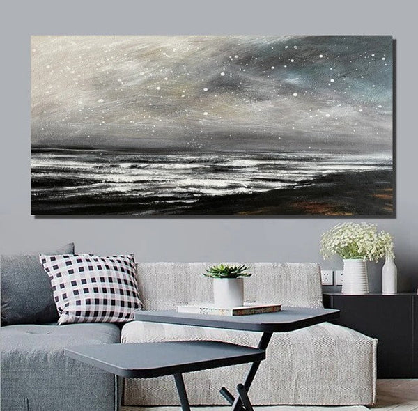 Acrylic Painting for Living Room, Modern Contemporary Abstract Artwork, Extra Large Wall Art Painting-ArtWorkCrafts.com