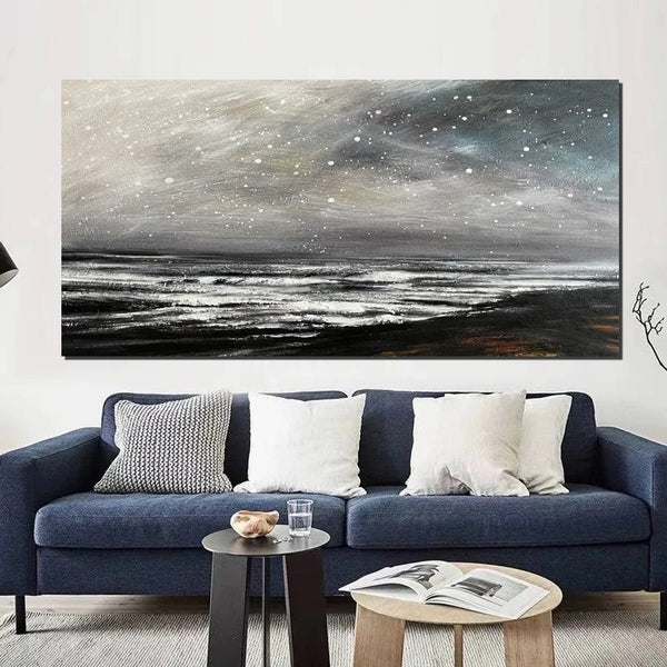 Acrylic Painting for Living Room, Modern Contemporary Abstract Artwork, Extra Large Wall Art Painting-ArtWorkCrafts.com
