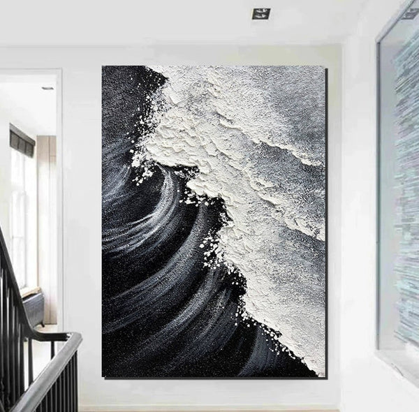 Heavy Texture Acrylic Paintings, Canvas Painting Ideas for Bedroom, Large Abstract Canvas Paintings, Hand Painted Wall Painting-ArtWorkCrafts.com