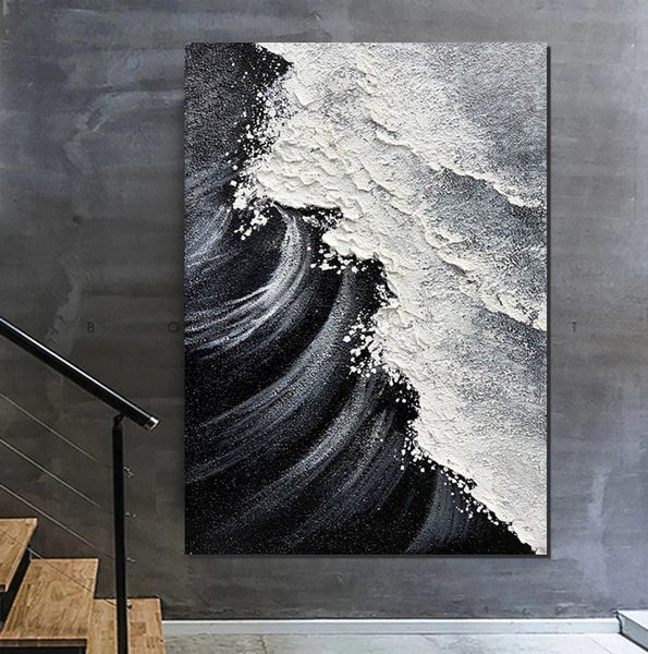 Heavy Texture Acrylic Paintings, Canvas Painting Ideas for Bedroom, Large Abstract Canvas Paintings, Hand Painted Wall Painting-ArtWorkCrafts.com