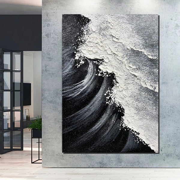 Heavy Texture Acrylic Paintings, Canvas Painting Ideas for Bedroom, Large Abstract Canvas Paintings, Hand Painted Wall Painting-ArtWorkCrafts.com