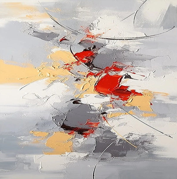 Canvas Paintings for Living Room, Large Wall Art for Bedroom, Simple Modern Art, Contemporary Art on Canvas, Hand Painted Heavy Texture Paintings-ArtWorkCrafts.com