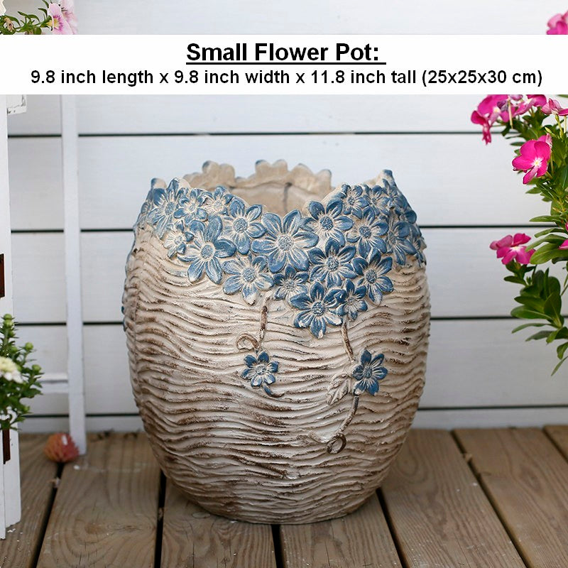 Extra Large Garden Flower Planters, Oversized Garden Flower Pot, Garde –  ArtWorkCrafts.com