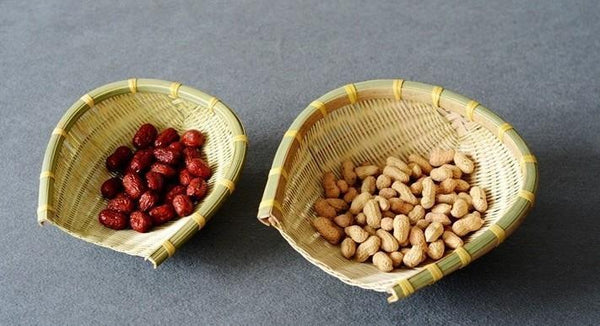 Natural Bamboo Stroage Basket, Kitchen Storage Basket, Woven Storage Baskets, Snacks Pantry Storage Basket, Set of 2-ArtWorkCrafts.com