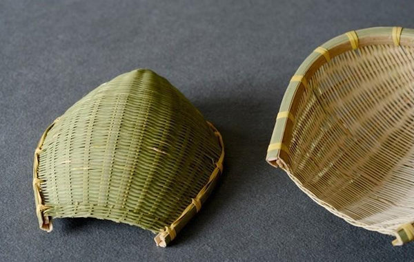 Natural Bamboo Stroage Basket, Kitchen Storage Basket, Woven Storage Baskets, Snacks Pantry Storage Basket, Set of 2-ArtWorkCrafts.com