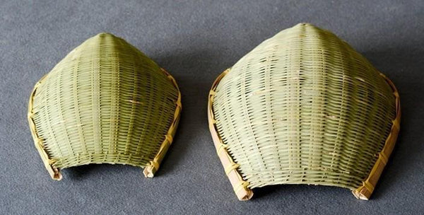 Natural Bamboo Stroage Basket, Kitchen Storage Basket, Woven Storage Baskets, Snacks Pantry Storage Basket, Set of 2-ArtWorkCrafts.com