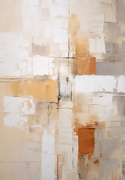 Simple Wall Art Ideas, Modern Abstract Painting, Buy Art Online, Large Acrylic Canvas Paintings, Dining Room Abstract Paintings-ArtWorkCrafts.com