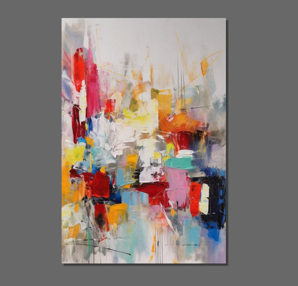 Simple Abstract Art, Wall Art Paintings for Bedroom, Large Paintings for Dining Room, Acrylic Painting on Canvas, Simple Modern Art Paintings-ArtWorkCrafts.com