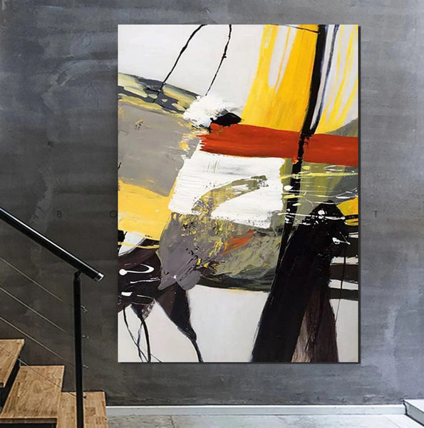 Extra Large Paintings for Living Room, Modern Abstract Art for Bedroom, Abstract Acrylic Wall Painting, Simple Painting Ideas, Hand Painted Wall Painting-ArtWorkCrafts.com