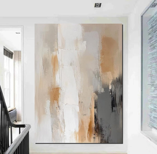 Living Room Wall Painting, Modern Artwork, Large Canvas Painting, Contemporary Wall Painting, Acrylic Painting for Dining Room-ArtWorkCrafts.com