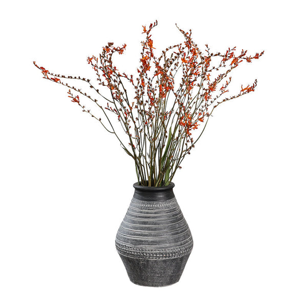 Dried Fire Orchid Bouquet, Natural Decorations, Flower Arrangement, Handmade Artificial Flower, Natural Dried Flowers-ArtWorkCrafts.com