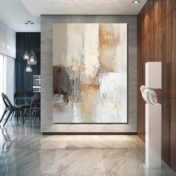 Modern Artwork, Large Canvas Painting, Contemporary Wall Painting, Living Room Wall Painting, Acrylic Painting for Dining Room-ArtWorkCrafts.com