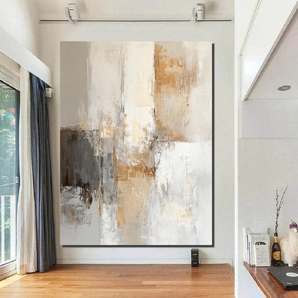 Modern Artwork, Large Canvas Painting, Contemporary Wall Painting, Living Room Wall Painting, Acrylic Painting for Dining Room-ArtWorkCrafts.com