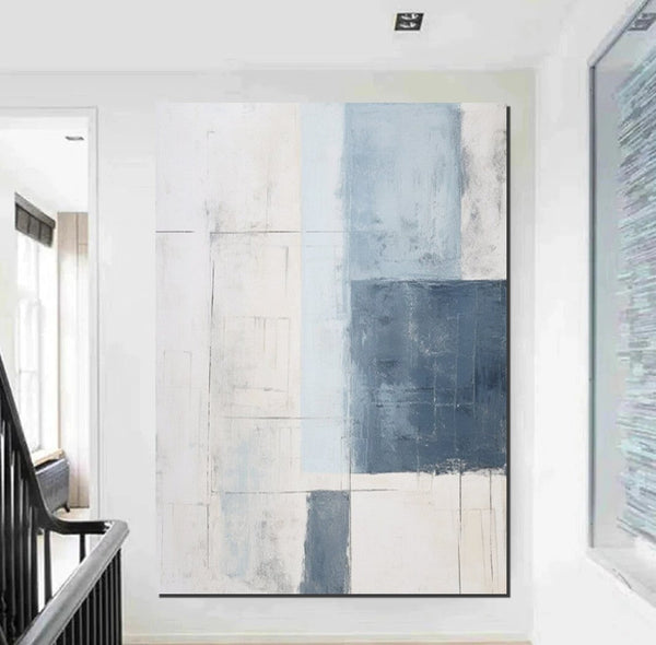 Modern Contemporary Abstract Artwork, Palette Knife Paintings, Extra Large Acrylic Painting, Simple Modern Art, Living Room Wall Art Painting-ArtWorkCrafts.com