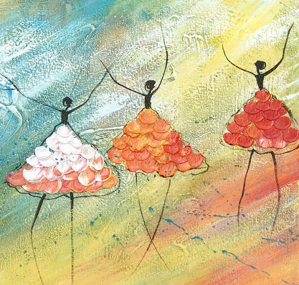 Simple Abstract Paintings, Ballet Dancer Painting, Original Artwork, Bedroom Canvas Painting, Acrylic Canvas Painting, Custom Art-ArtWorkCrafts.com