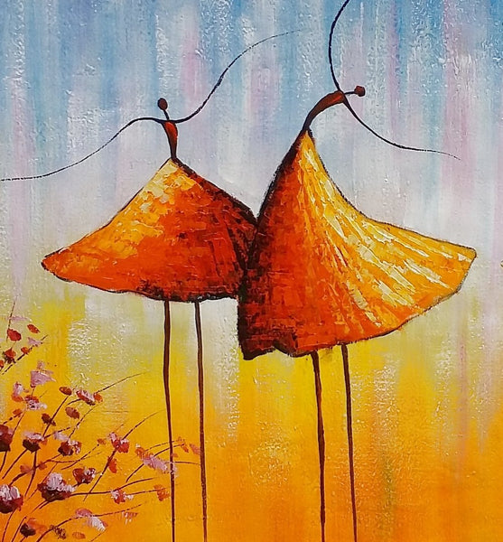 Wall Art Paintings, Paintings for Bedroom, Canvas Abstract Painting, Large Painting for Sale, Ballet Dancer Painting, Abstract Canvas Painting-ArtWorkCrafts.com