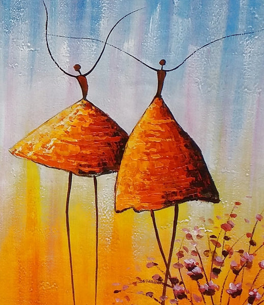 Wall Art Paintings, Paintings for Bedroom, Canvas Abstract Painting, Large Painting for Sale, Ballet Dancer Painting, Abstract Canvas Painting-ArtWorkCrafts.com