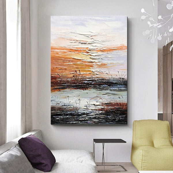 Abstract Canvas Painting, Modern Paintings for Living Room, Hand Painted Wall Art, Huge Painting for Sale-ArtWorkCrafts.com