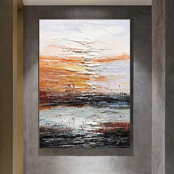 Abstract Canvas Painting, Modern Paintings for Living Room, Hand Painted Wall Art, Huge Painting for Sale-ArtWorkCrafts.com