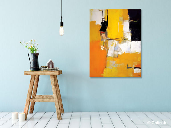 Oversized Canvas Wall Art Paintings, Contemporary Acrylic Painting on Canvas, Original Modern Artwork, Large Abstract Painting for Bedroom-ArtWorkCrafts.com