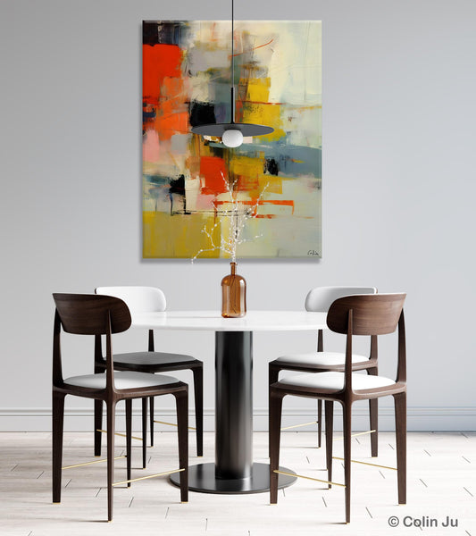 Bedroom Wall Art Ideas, Abstract Canvas Painting, Acrylic Canvas Paintings for Dining Room, Simple Wall Art Ideas, Original Contemporary Paintings-ArtWorkCrafts.com