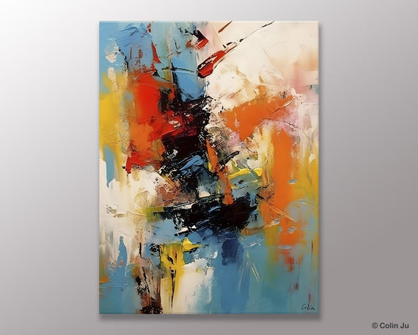 Hand Painted Acrylic Painting, Modern Contemporary Artwork, Original Wall Art Painting for Living Room, Acrylic Paintings for Dining Room-ArtWorkCrafts.com