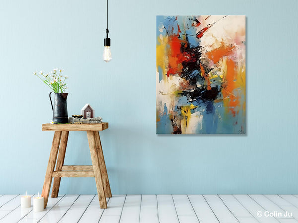 Hand Painted Acrylic Painting, Modern Contemporary Artwork, Original Wall Art Painting for Living Room, Acrylic Paintings for Dining Room-ArtWorkCrafts.com