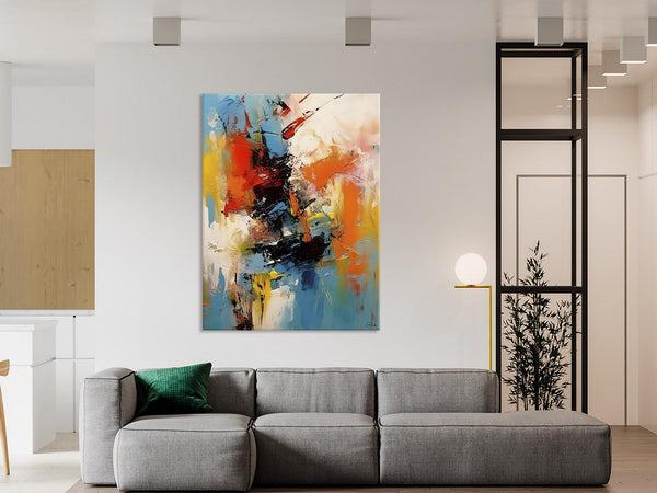 Hand Painted Acrylic Painting, Modern Contemporary Artwork, Original Wall Art Painting for Living Room, Acrylic Paintings for Dining Room-ArtWorkCrafts.com