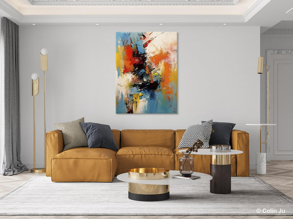 Hand Painted Acrylic Painting, Modern Contemporary Artwork, Original Wall Art Painting for Living Room, Acrylic Paintings for Dining Room-ArtWorkCrafts.com