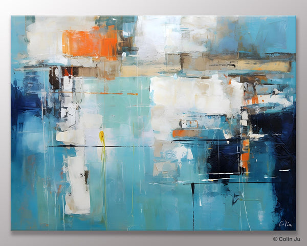 Original Modern Wall Paintings, Contemporary Canvas Art, Heavy Texture Canavas Art, Abstract Painting for Bedroom, Modern Acrylic Artwork-ArtWorkCrafts.com