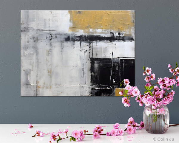 Oversized Paintings on Canvas, Large Original Abstract Wall Art, Simple Modern Art, Contemporary Acrylic Paintings, Large Canvas Paintings for Bedroom-ArtWorkCrafts.com