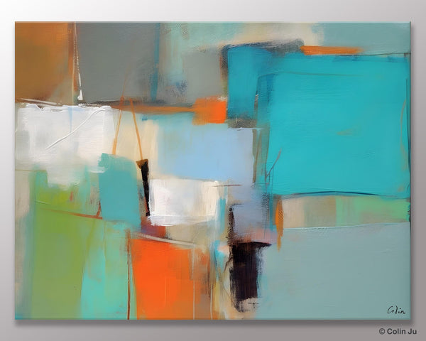 Simple Abstract Art, Large Wall Art Painting for Bedroom, Contemporary Acrylic Painting on Canvas, Original Canvas Art, Modern Wall Paintings-ArtWorkCrafts.com