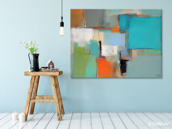 Simple Abstract Art, Large Wall Art Painting for Bedroom, Contemporary Acrylic Painting on Canvas, Original Canvas Art, Modern Wall Paintings-ArtWorkCrafts.com