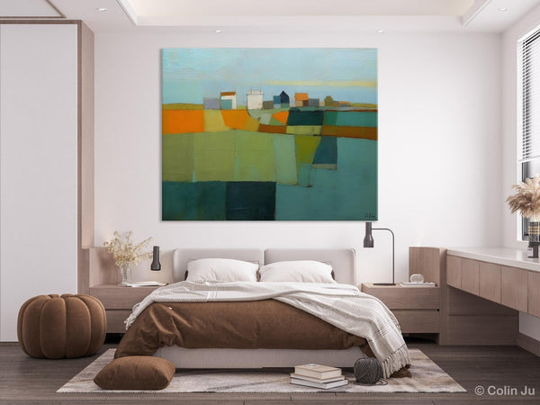 Abstract Landscape Painting on Canvas, Extra Large Landacape Wall Art for Living Room, Original Abstract Wall Art, Acrylic Painting for Sale-ArtWorkCrafts.com