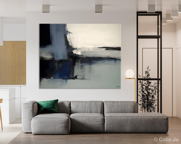 Abstract Painting for Bedroom, Large Original Abstract Art, Contemporary Acrylic Paintings, Abstract Painting on Canvas, Simple Wall Art-ArtWorkCrafts.com