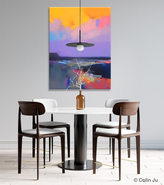 Abstract Landscape Artwork, Contemporary Wall Art Paintings, Extra Large Original Art, Landscape Painting on Canvas, Hand Painted Canvas Art-ArtWorkCrafts.com